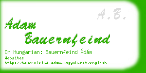 adam bauernfeind business card